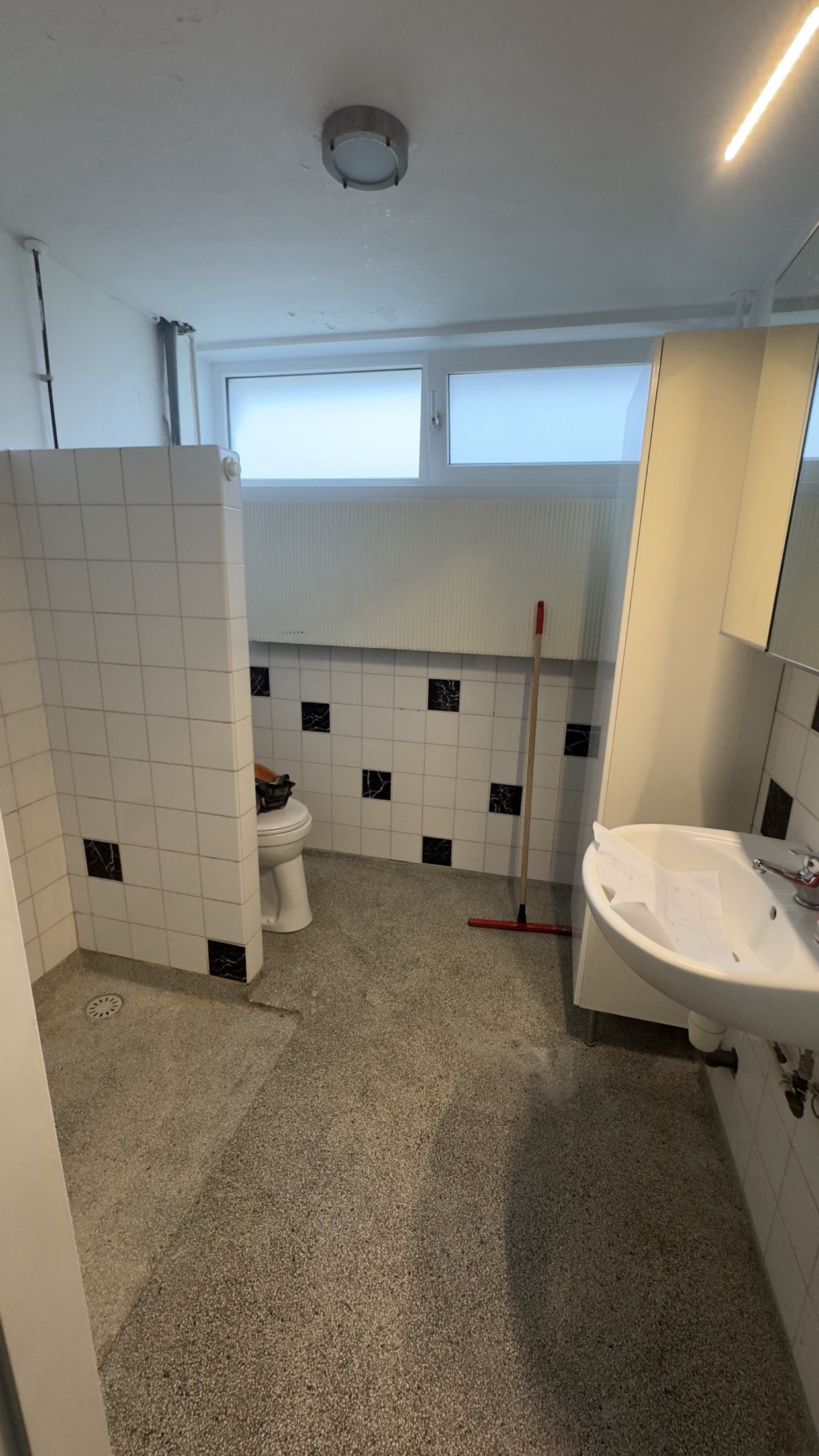 Badkamer voor renovatie